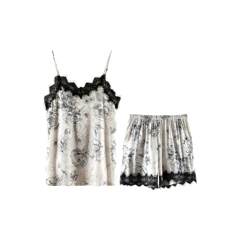 Empowering Words Pajama Set Women's Ink Wash-0