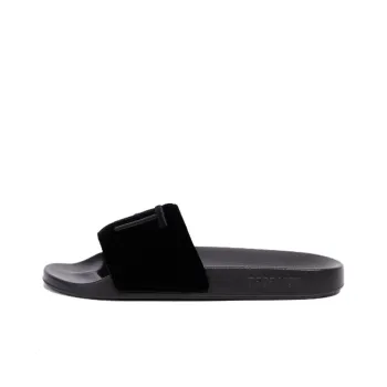 TOM FORD Logo-embroidered Velvet Slides