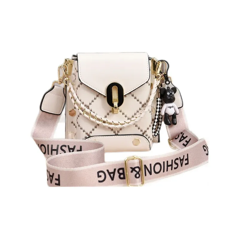 Weymond PU Shoulder Bag Crossbody Bag With Cell Phone Pouch Regular Women's Black/White/Green/Pink/Khaki-0