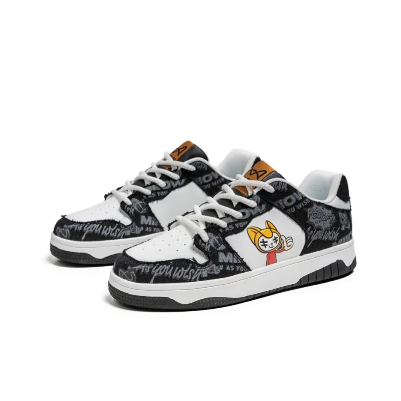 MIIOW Trend Party Series Coverage Anti-Slip Wear-Resistant Lightweight Breathable Low-Top Skateboard Shoes Unisex-12