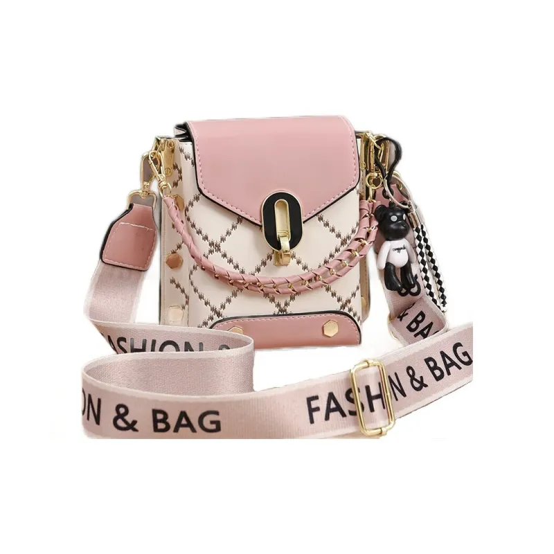 Weymond PU Shoulder Bag Crossbody Bag With Cell Phone Pouch Regular Women's Black/White/Green/Pink/Khaki-16