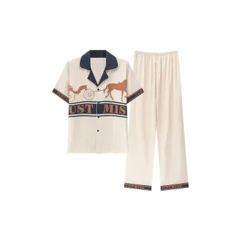 Mulong Family Pajama Set Men's Ice Snow Silk