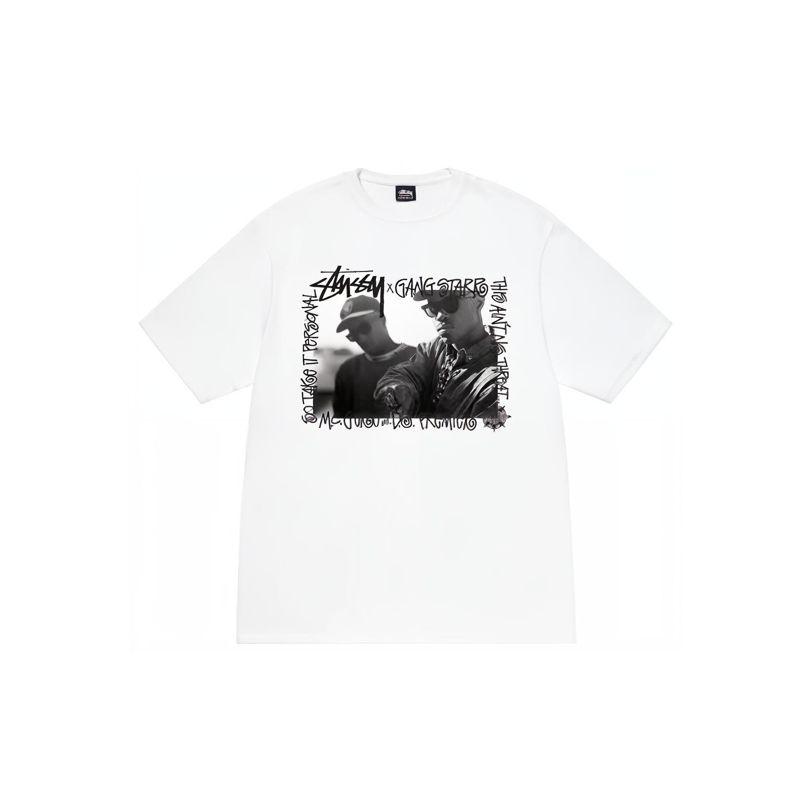 Stussy X GANG STARR SS23 T-shirt Unisex White M