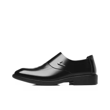 Poitulas Dress Shoes Men Low Top Black