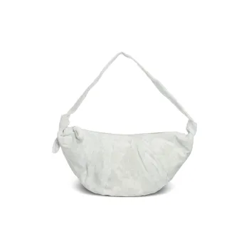 Lemaire Croissant Series Cotton Handbag Shoulder Bag Women's White