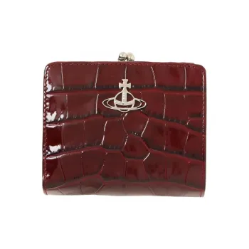 Vivienne Westwood Calfskin Card Holder Wallet Women's Brown