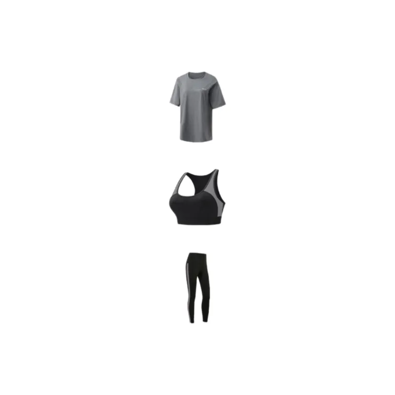 SINGLELADY Yoga Sets Polyester Pilates Training Quick-Dry Workout Clothing-0