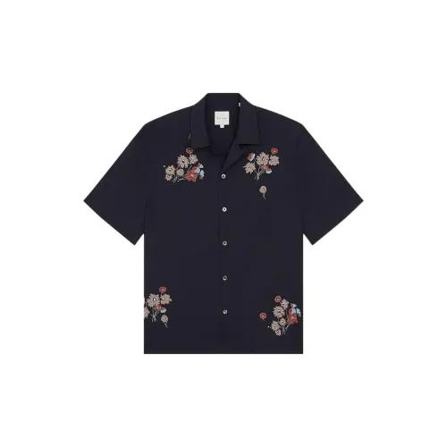 Paul Smith Shirts Men Deep Navy Blue