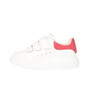 Alexander McQueen Leather Sneakers 'White Pink' Women's