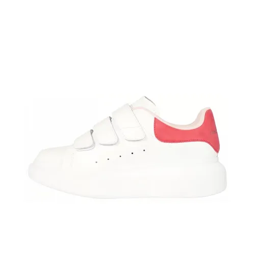 Alexander McQueen Leather Sneakers 'White Pink' Women's