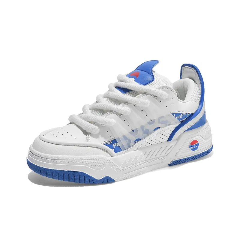 Pepsi Slip-Resistant Cushioning Abrasion-Resistant Low-Top Skateboard Shoes Men's-2