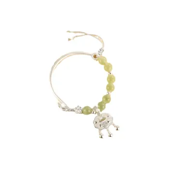 OGDAID Colored Glaze Jade Bracelets Women's