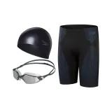 FIT Swimming Shorts+Swim Goggles+Silicone Swimming Cap