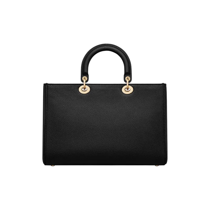 DIOR Grain Cow Leather Shoulder Bag, Crossbody Bag, Handbag Tubas Women's Black-3