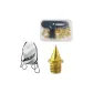 White Backpack+Box of Golden Tip Nails (34 Pcs+Nail Pullers)