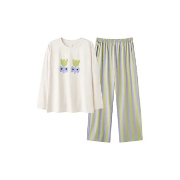 PBENO PD Pajama Set Women's White
