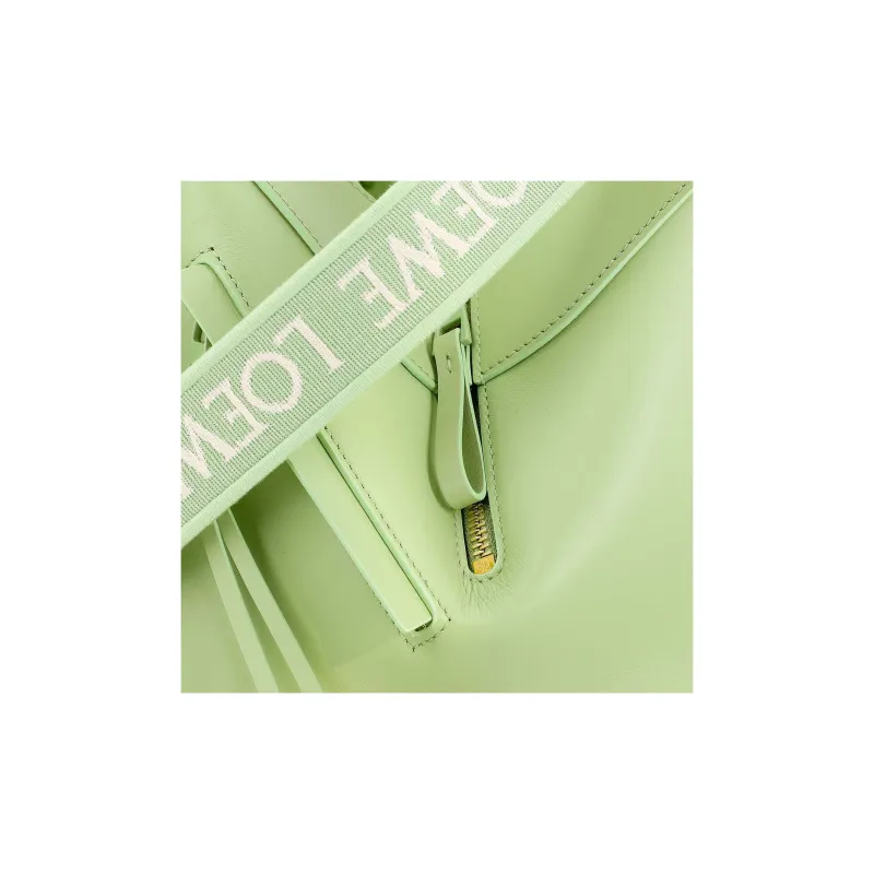 LOEWE Hammock Satin Cow Leather Shoulder Bag, Crossbody Bag, Handbag Regular Women's Okra Glaze Green-9