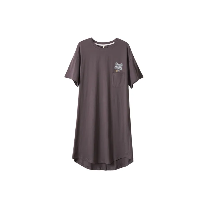 Dorame Home Nightgown Women's Dark Gray-0