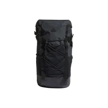 Adidas Recycled Polyester Plain Weave Fabric Escape Backpack Outdoor Hiking Bag Backpack Men's Black