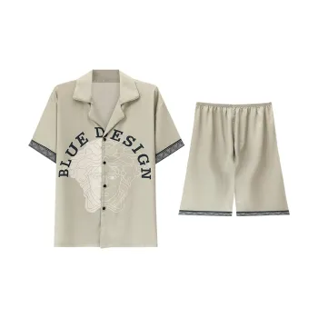 The Story Of The Flower Season Pajama Set Men's Apricot