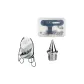 White Backpack+Boxed Steel Studs (Set of 18 Pcs+Nail Pullers)
