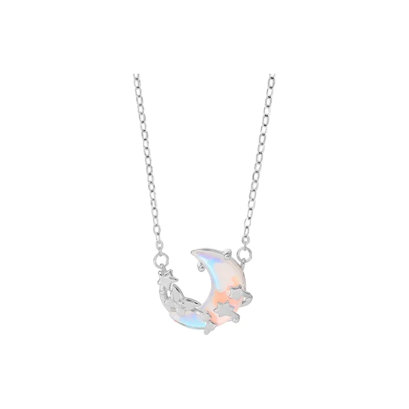 MAGICPOLE 925 Sterling Silver Necklaces Women's Silver-0