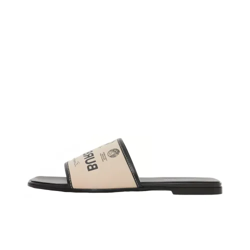 Burberry Slide Slippers Women's Beige