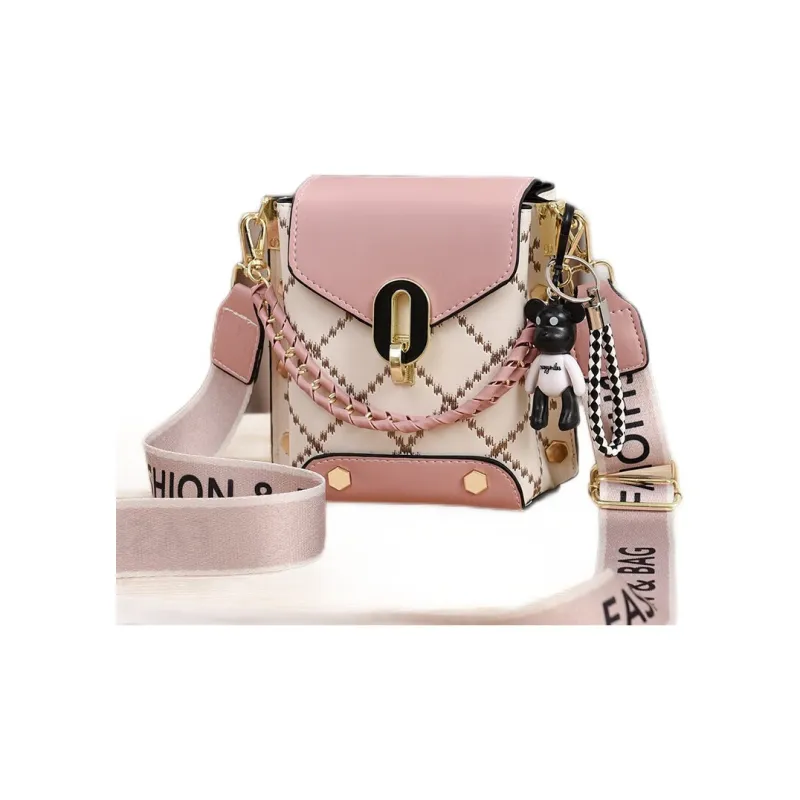 Weymond PU Shoulder Bag Crossbody Bag With Cell Phone Pouch Regular Women's Black/White/Green/Pink/Khaki-15