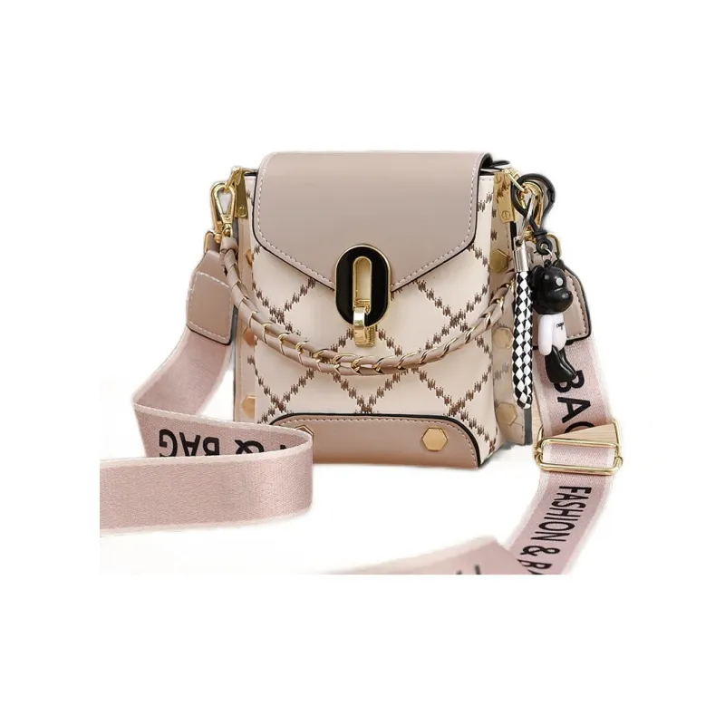 Weymond PU Shoulder Bag Crossbody Bag With Cell Phone Pouch Regular Women's Black/White/Green/Pink/Khaki-13