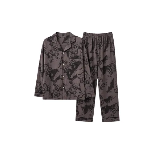 CHUDUAN Pajama Set Men's 2 Pack Lead