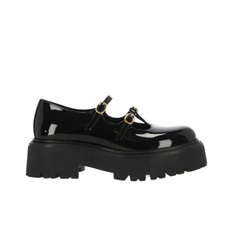 CELINE Chunky Heel Mary Jane Shoes Women's Black-1