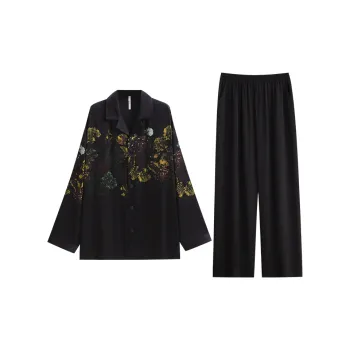 Yue Nei Pajama Set Men's Obsidian Color