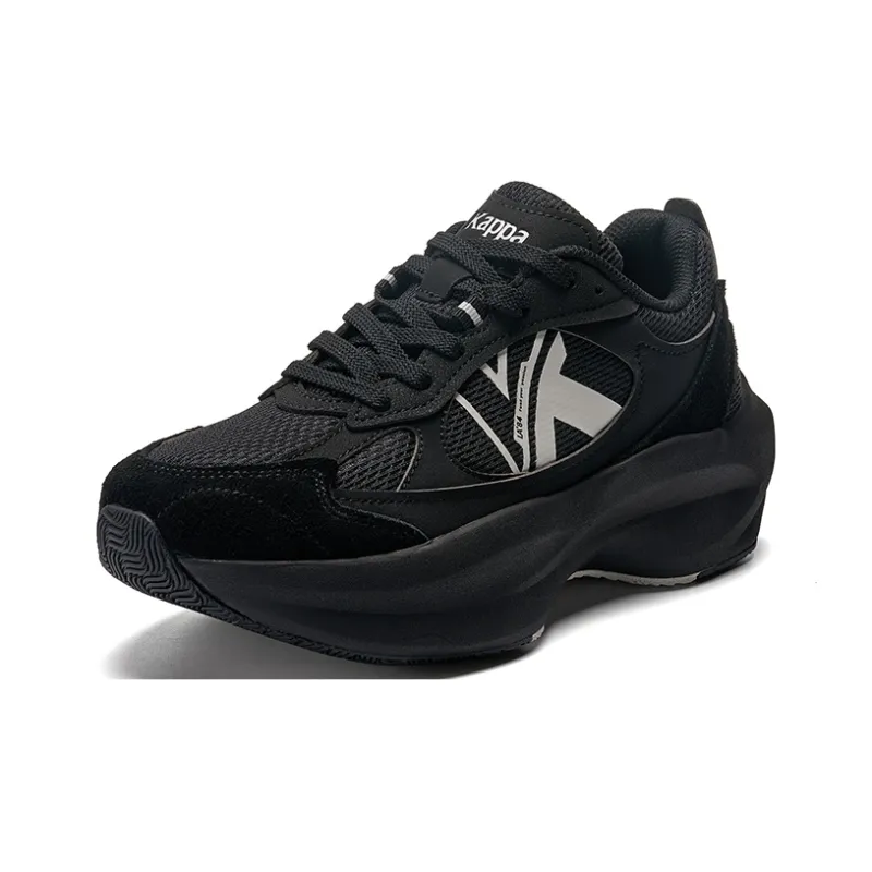 Kappa Anti-Slip Wear-Resistant Low-Top Running Shoes Unisex Black-2