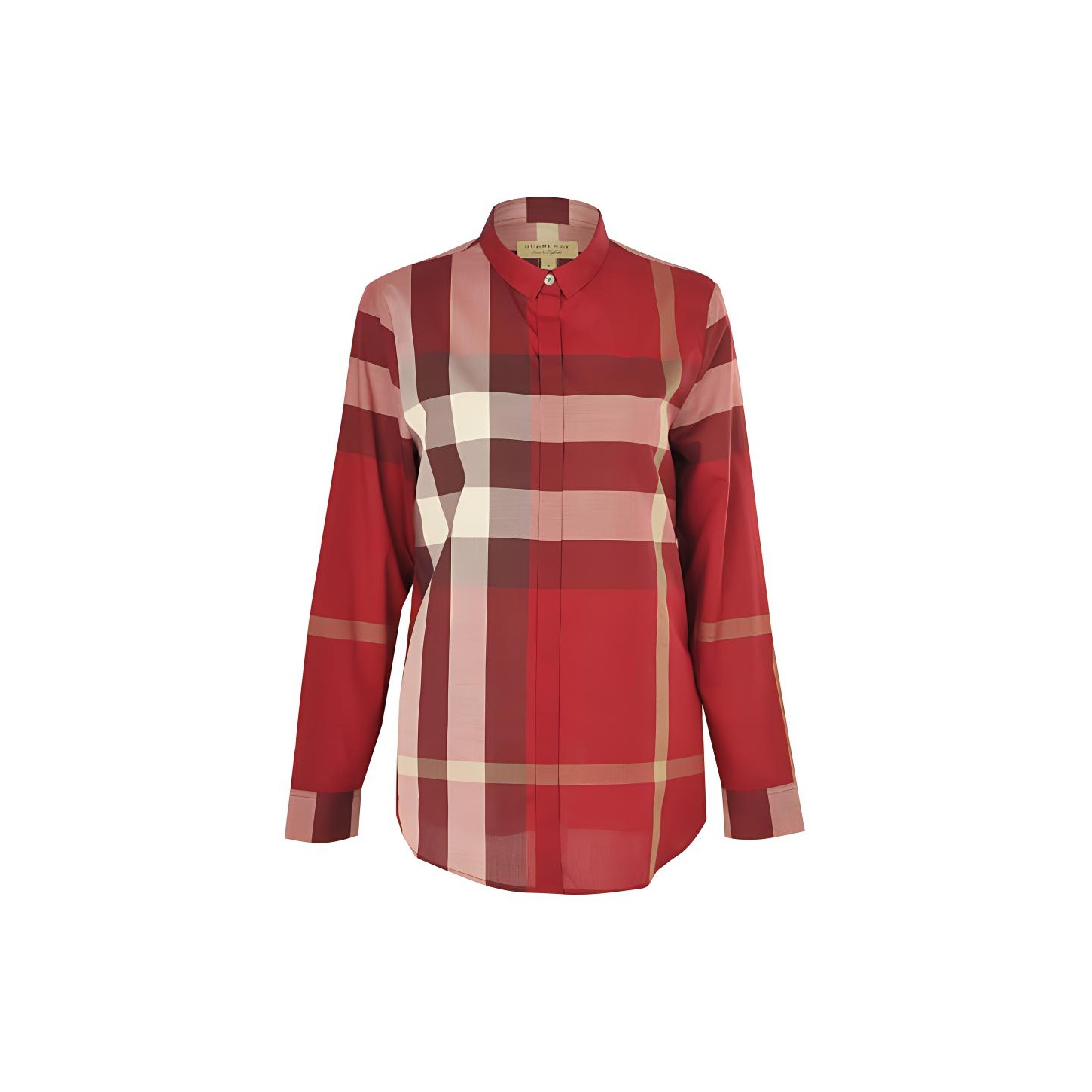 Burberry shirt womens red online