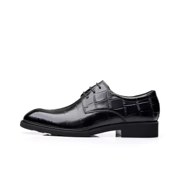KACHILANG Dress Shoes Men Low Top Black/Brown
