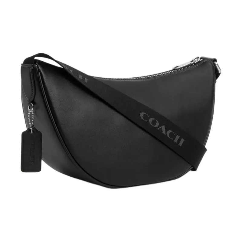 COACH Calfskin Crossbody Bag, Shoulder Bag Large Size Women's Black-1