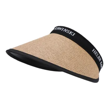 TUCANO Double Layer PVC Straw Woven Sun Protection Hats Women's