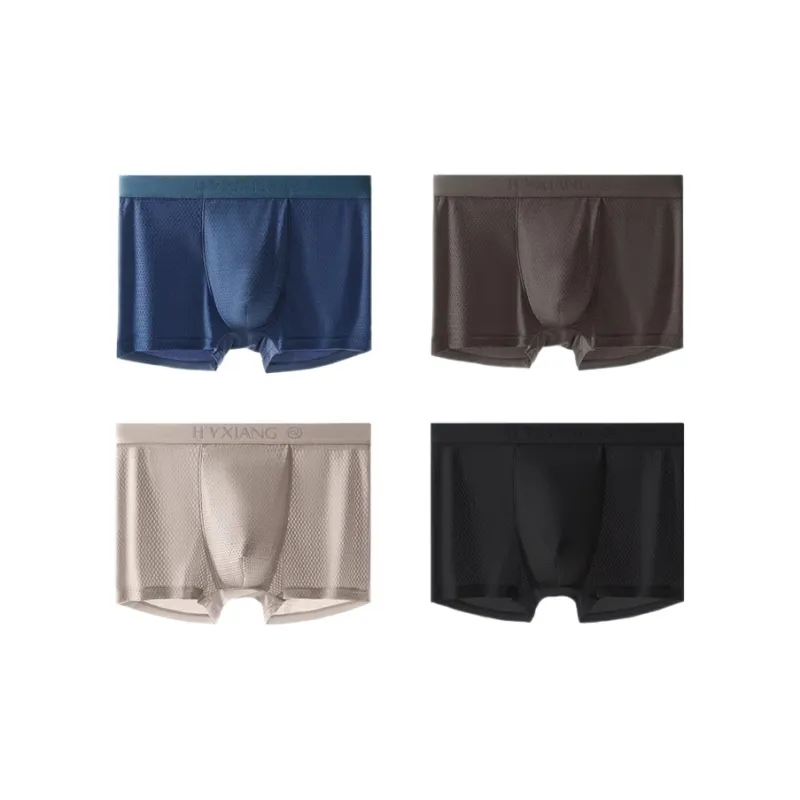 H YXIANG Underpants Men's 4 Pack-4