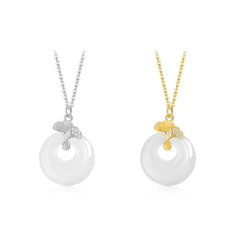 GIFU Chalcedony Jade Necklaces Women's-4