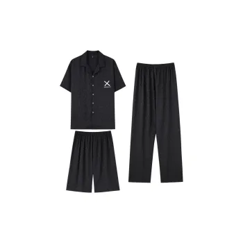Good Fortune Pajama Set Men's Black