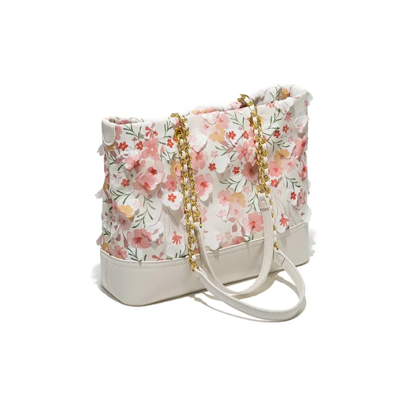 MACKJANICE Polyurethane Tote Bag Shoulder Bag Regular Women's Ice Blossom Pink-2
