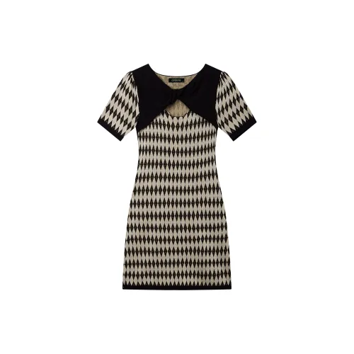 ONNFB Short-Sleeved Dresses Women's Plaid