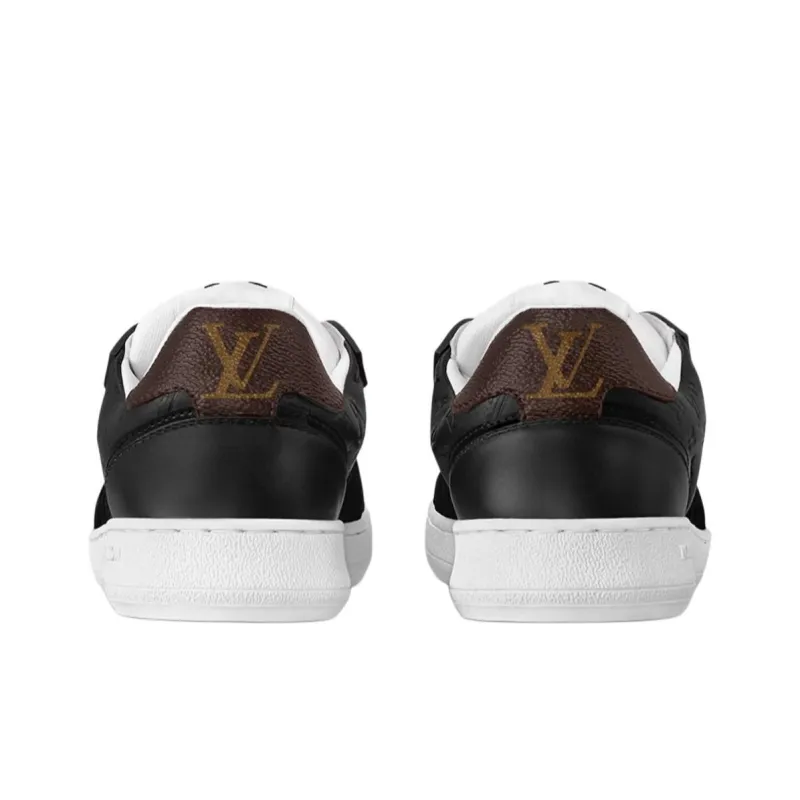 LOUIS VUITTON Stadium Low Top Skateboard Shoes Women's Black-4