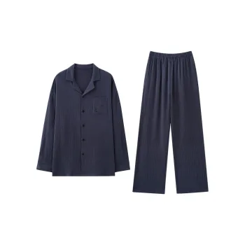 Tianmicat Pajama Set Men's Deep Haze Blue