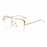 Gold Frame with White Lens