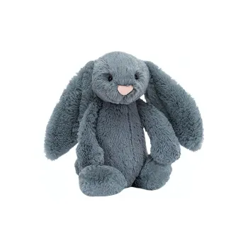 JELLYCAT Bashful Dusky Blue Bunny Plush Toy
