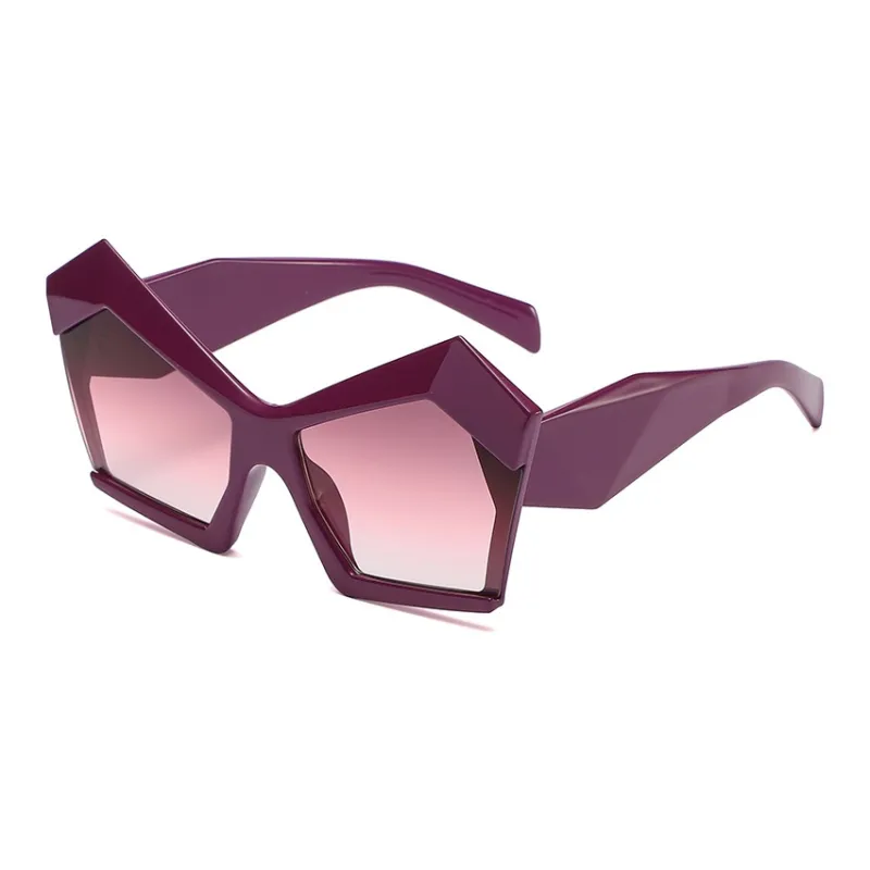 SOMAN Irregular Shape Sunglasses Women's-8