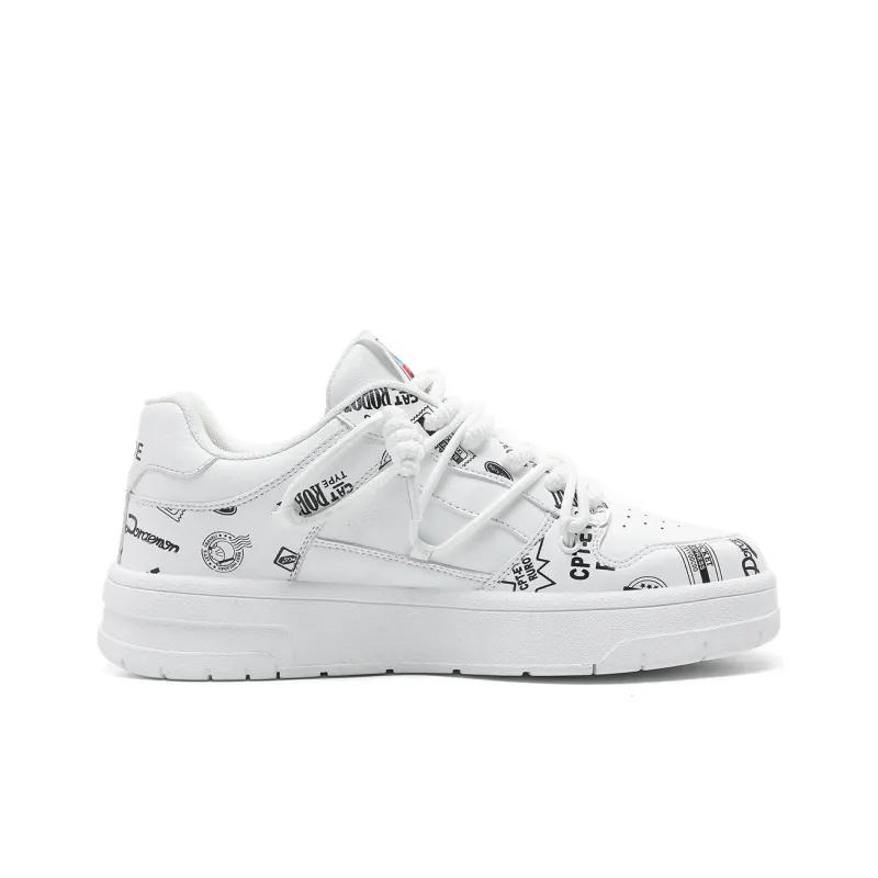 Yamid Slip Resistant, Abrasion Resistant, Breathable Low Top Skateboard Shoes Unisex Mismatched Couple Shoes-34