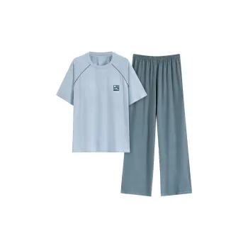 The Story Of The Flower Season Pajama Set Women's Light Blue