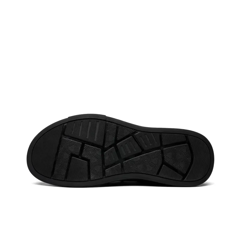 FAPAI Men's Casual Shoes Men Low Top Black-5